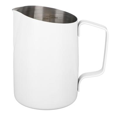 Milk Frothing Pitcher 450ml 201 Stainless Steel Inner Scale Coffee Steaming Milk Creamer Cup for