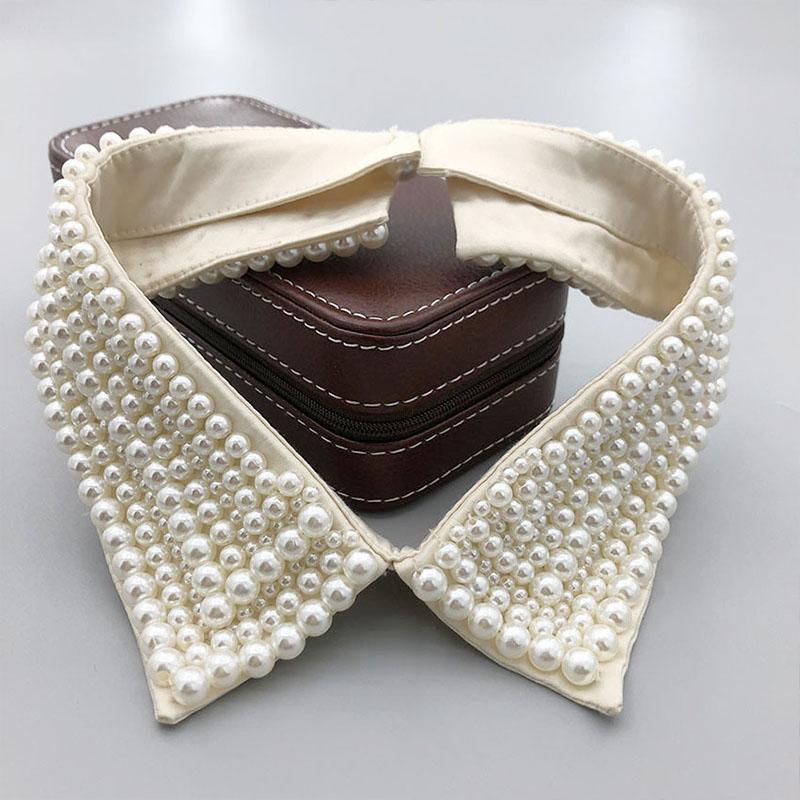 Pearl Women Shirt False Collars Crystal Removable Collar For Women Necklace Fake Collar Detachable Diamond Lacklace Nep Kraagie