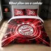 Set Biancheria da Letto Design Bayern Monaco 1 Copripiumino + 2 Federe Morbido Traspirante Biancheria da Letto per la Casa