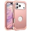Heavy Duty Hybrid Armor Defender Phone Case For iPhone 17 16 15 14 13 Pro Max Plus Air 16E 360 Full Shockproof Protective Cover