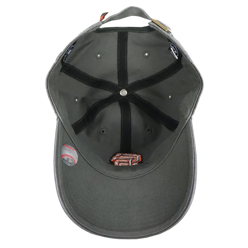 47 Cap Herren Damen Major League MLB Logo Hat Cleanup Brand Low Cap Unisex San Francisco Giants Anthrazit Dunkelgrau Einheitsgröße B-RGW22GWS-CCA