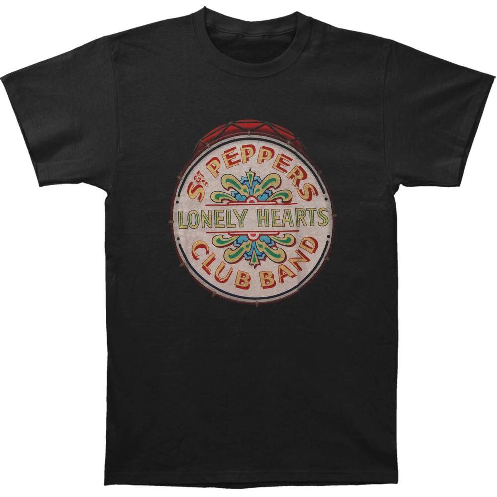 

Чорна футболка унісекс Beatles Original Pepper Drum Slim Fit S