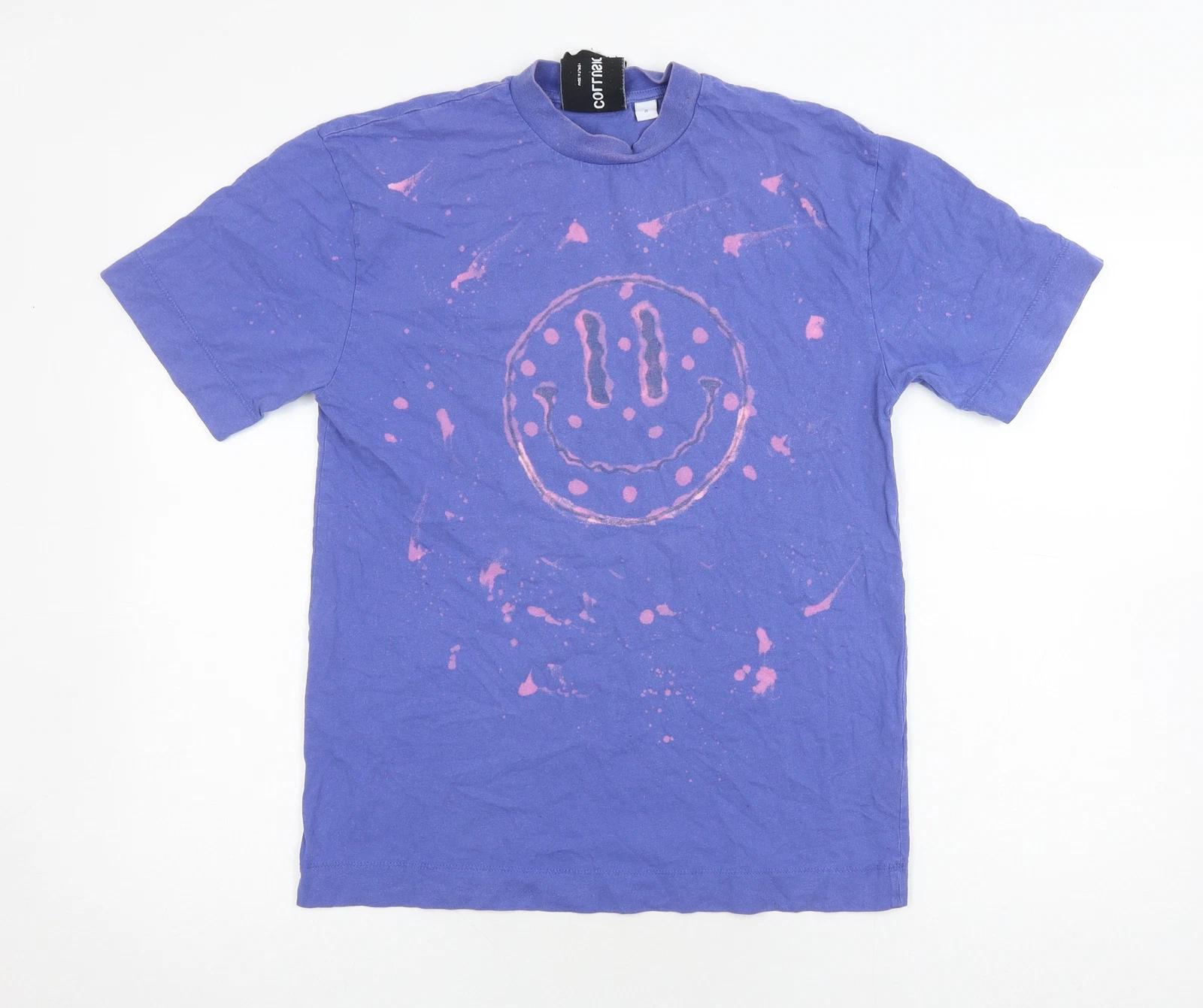 Collusion Unisex Purple XS Graphic T-Shirt 4XL
