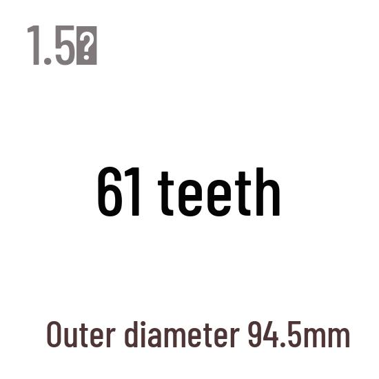 1,5M Modul Stirnrad, 13-120 Zähne, Stahl Zahnstange, 45 Stahl, Wärmebehandelt
