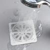 10pcs Bathroom Hair Filter Hair Screen Toilet Sewer Filter Kitchen Anti-clogging Anti-insect Self-adhesive Floor Drain Sticker.