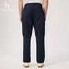 HAZZYS Men's Cotton Straight-Leg Workwear Casual Trousers
