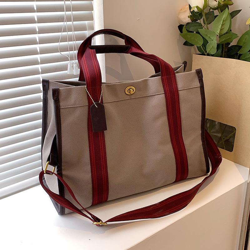 Tote bag women's 2025 new large-capacity backpack autumn and winter versatile shoulder messenger bag premium backpack