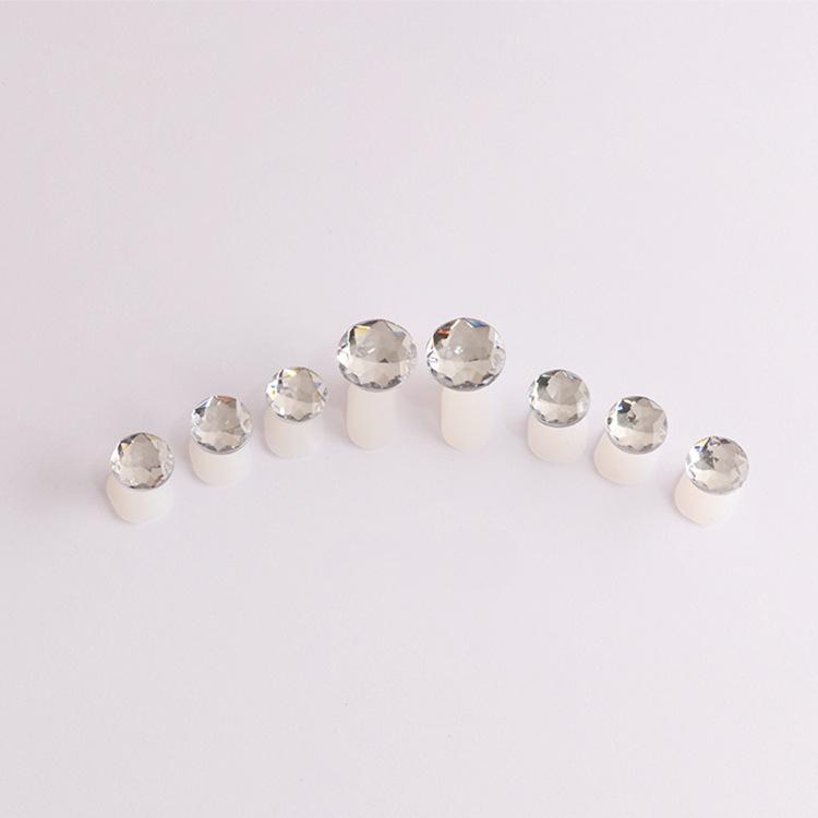 

8 шт. Разделители для пальцев ног в форме жемчуга и бриллианта, силиконовые разделители для пальцев для педикюра, маникюра, инструменты для ухода за ногтями алмаз