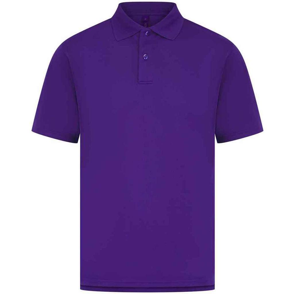 Henbury Mens CoolPlus Moisture Wicking Polo Shirt