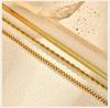 Layered Gold Plated Necklaces Non Tarnish, Herringbone/snake/rope/figaro Link Chain for Women, Waterproof Choker Necklace