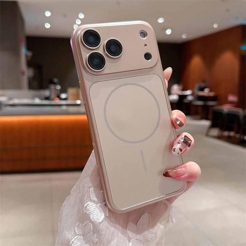 

Apple 17 Pro Max Frosted Magnetic Case: Drop-Proof, Full Lens Coverage for iPhone 16 iPhone 17