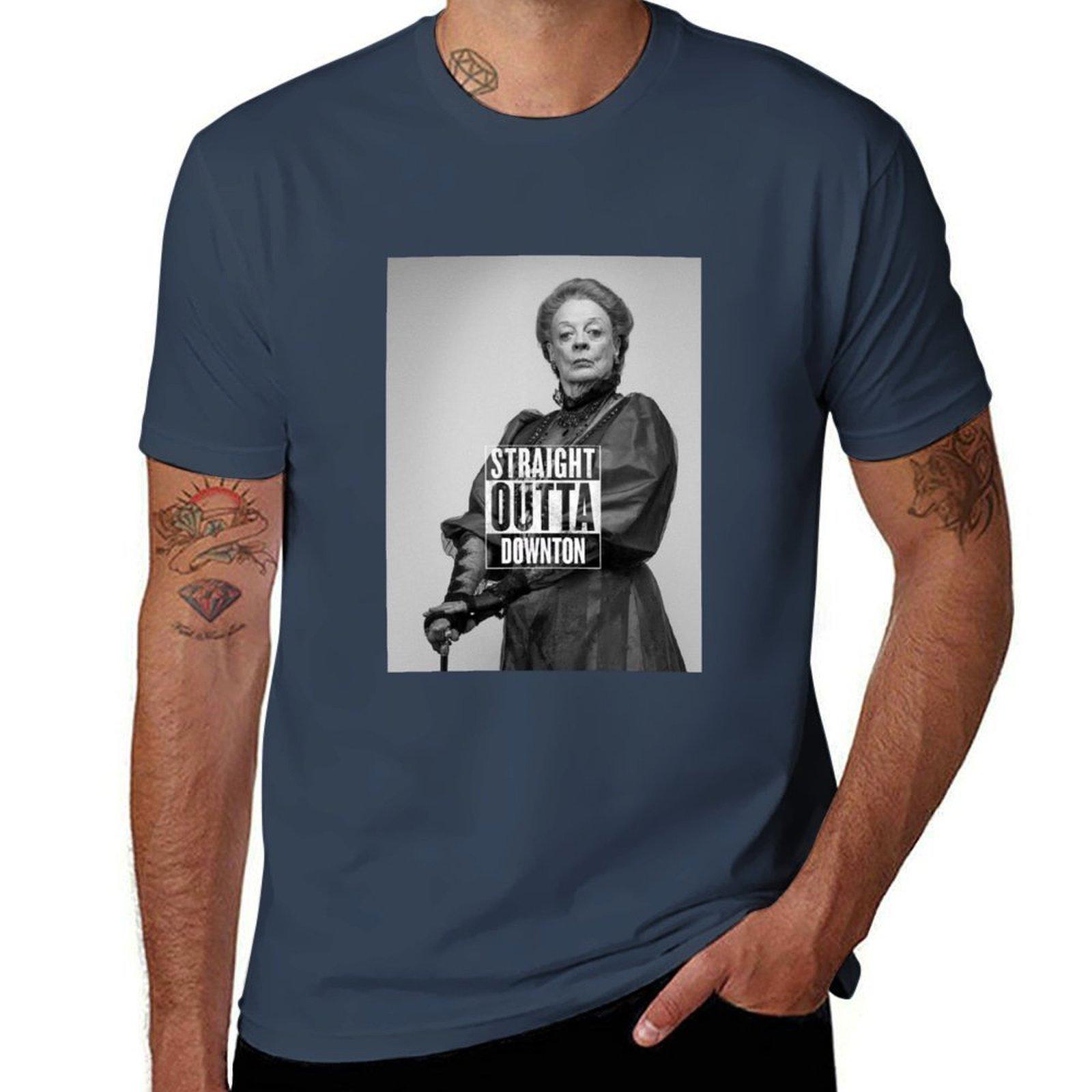 Straight Outta Downton TShirt Running Performance Short Sleeve Tee S