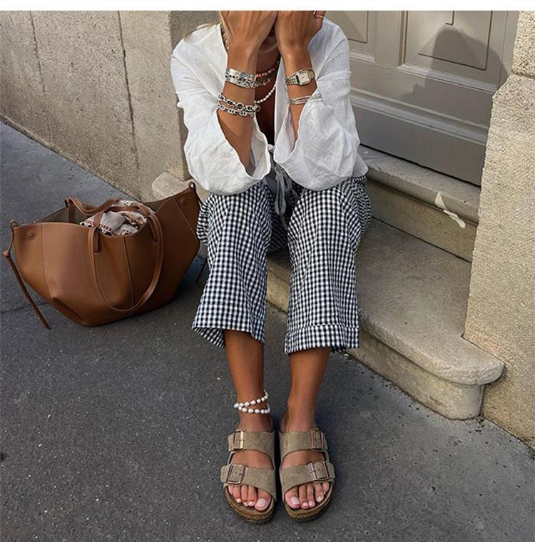 Women's Deep V-neck Flared Sleeve Tied Top Linen Lace Up Long Sleeve for Women Fashion Chic Casual Loose V Neck Shirt