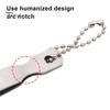Otwieracz do pierścieni ze stali nierdzewnej z łańcuszkiem koralikowym Przenośne podwójne narzędzia do otwierania pierścieni Akcesoria do wędkowania na świeżym powietrzu