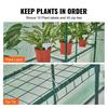 Walk-in Green House, 4.6 X 4.6 X 6.6 Ft Greenhouse with Shelves, Set Up In Minutes, High Strength PE Cover with Doors & Windows and Steel Frame,
