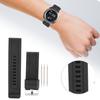 24mm Watch Band Silicone Pin Buckle Watch Strap Sports Wristwatch Accessory