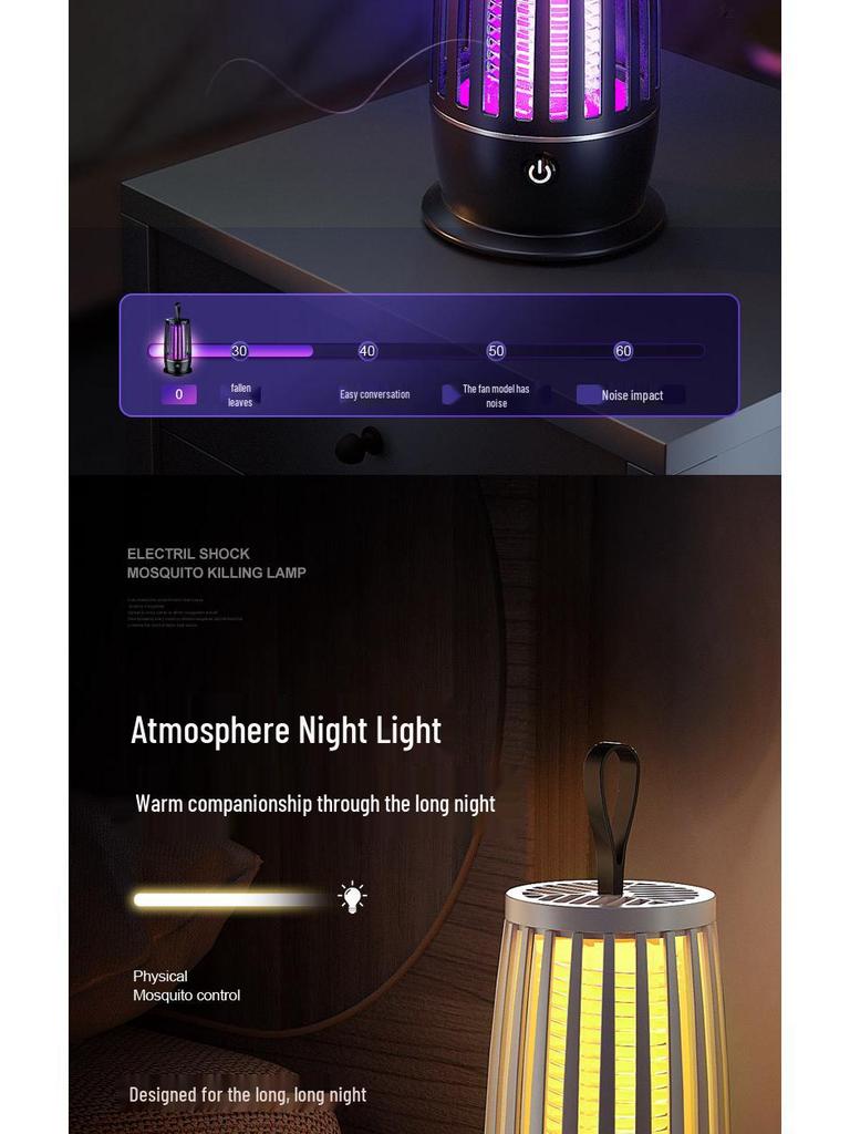 USB Rechargeable Portable Outdoor Mosquito Killer Lamp for Home and Dorm