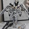 GL MGSD Wing Zero EW Snow White Version Angel Feather Drop Mech Assembly Model Kit Action Figure Desktop Decoration Doll Boy Toy