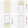 Cream Pleated Blind 100X200 Cm Fabric Width 99.4 Cm