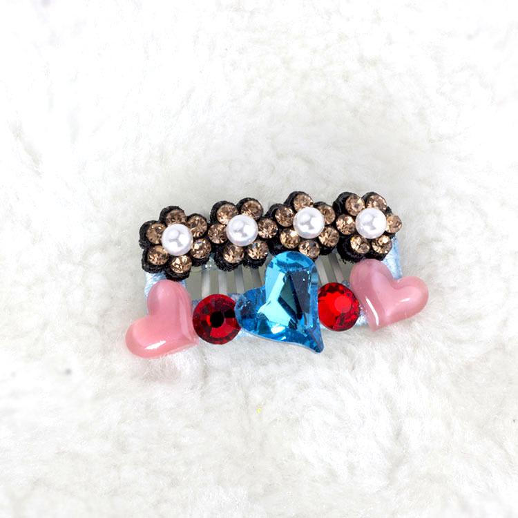 Universal Full Diamond Cat & Dog Hair Clip - Princess Style for Yorkies, Teddy, Maltese