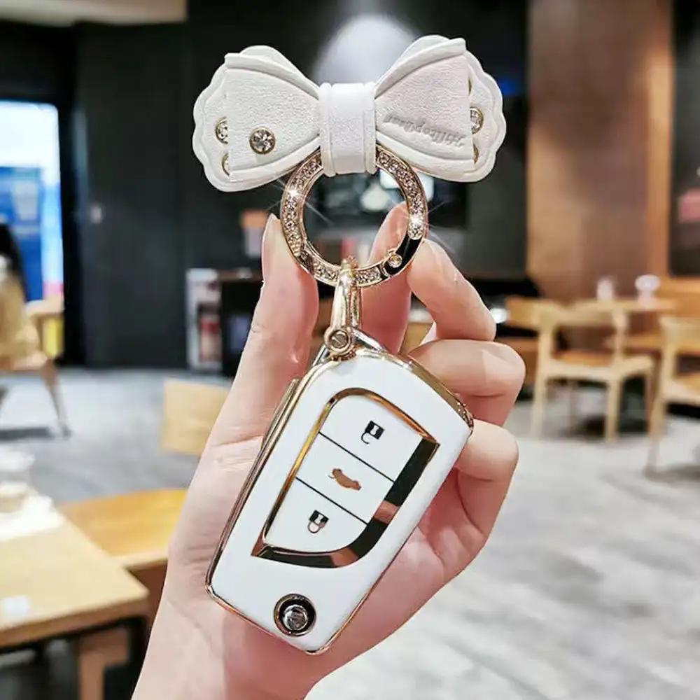 TPU Car Remote Key Case Cover Accessories for Toyota Fortuner Revo Atis Innova Levin Camry Reiz Highlander Corolla