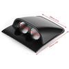 52mm / 2in Universal Dual Hole Dashboard Gauge Holder, ABS Dashboard Gauge Pod Car Meter Mount Holder Bracket (Black)