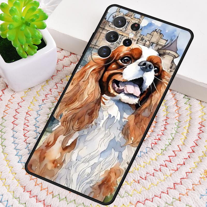 Cavalier King Charles Spaniel Dog Soft Phone Case for Samsung Galaxy Note 10 Pro S26 Ultra S23 S24 FE S25 S21 S22 PLUS Cover