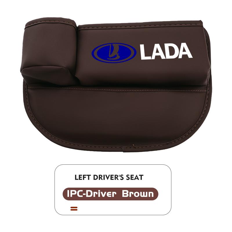 Car Logo Universal Seat Gap Slit Pocket Organizer Card Bottle Cups Holder For Lada Largus Priora Vesta Niva Samara Kalina 4x4 gfs9