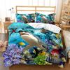 Starfish Shell Beach Ocean Bedding Three-Piece Quilt Cover Independent Station