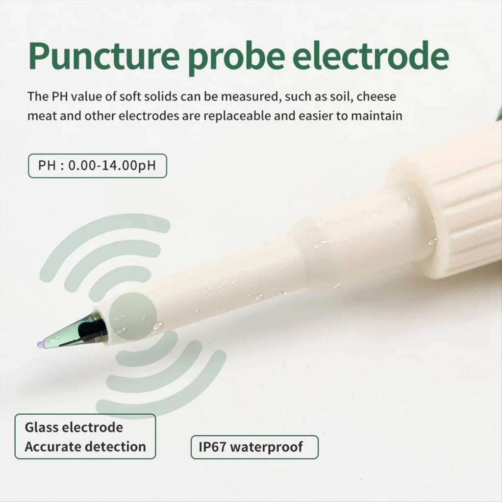 Professionally Food Meter High Accuracy Sensors Temp Acidity Tester For Brewing Cheese Meat Canning Dough Soil Meter