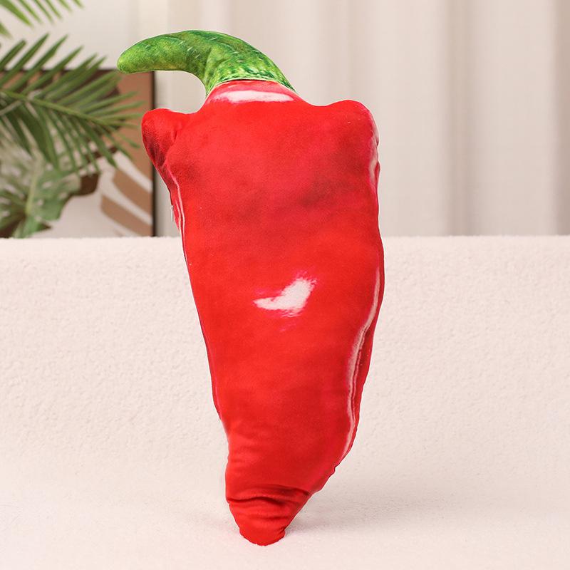 Creative Fruits And Vegetables Cabbage Green Peppers Pillow Blanket Plush Toys Home Sofa Pillow Cushion Muppet Doll