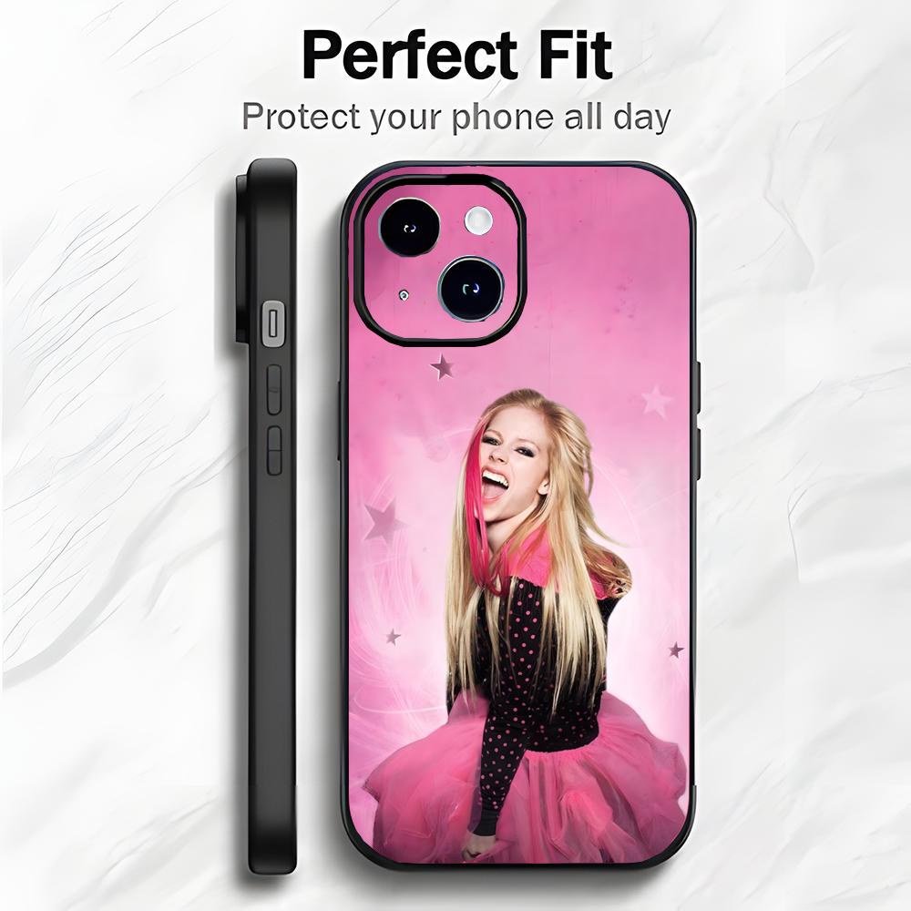Custodia per Telefono Cantante Punk Pop A-Avril Ramona Lavigne Custodia per Telefono Imballaggio Morbido Leggera Per iPhone17 16 15 14 13ProMax