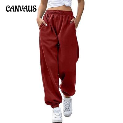 Fall Women's Plus Size Fashion High Waist Casual Sweatpants Drawstring Pants