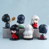 6 Teile/satz Cartoon Inuyasha Q Version Spielzeug Sesshoumaru Higurashi Kagome PVC Modell Anime Puppe Kinder Geschenk