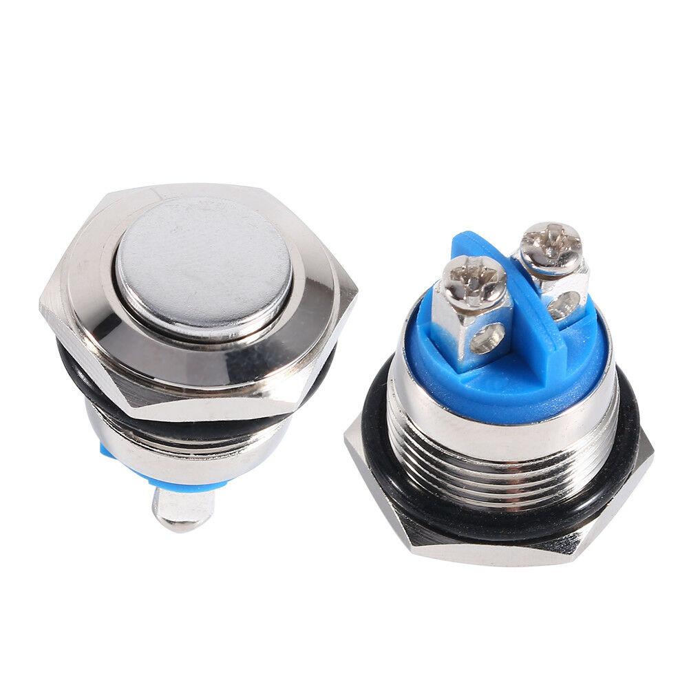 Momentary Push Button Switch 2A/36VDC Nickel-Plated Brass 1NO Equipment