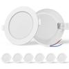 LED Recessed Spot - AIMOONSA - Pack of 6 - Extra Flat - 9W (equiv. 72W) - Cool White 6500K
