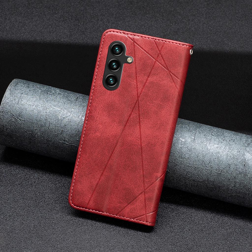 Für Samsung Galaxy A16 5G/A16 4G Hülle Kartenfächer Geometrischer Aufdruck Leder Handyhülle