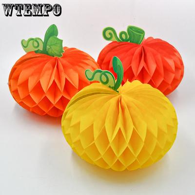 WTEMPO 4 STK Bunte Ornamente in Kürbis-Bienenstock-Form, kreative DIY-Halloween-Erntedank-Behänge, Feiertags-Festivals, Party-Dekorationen