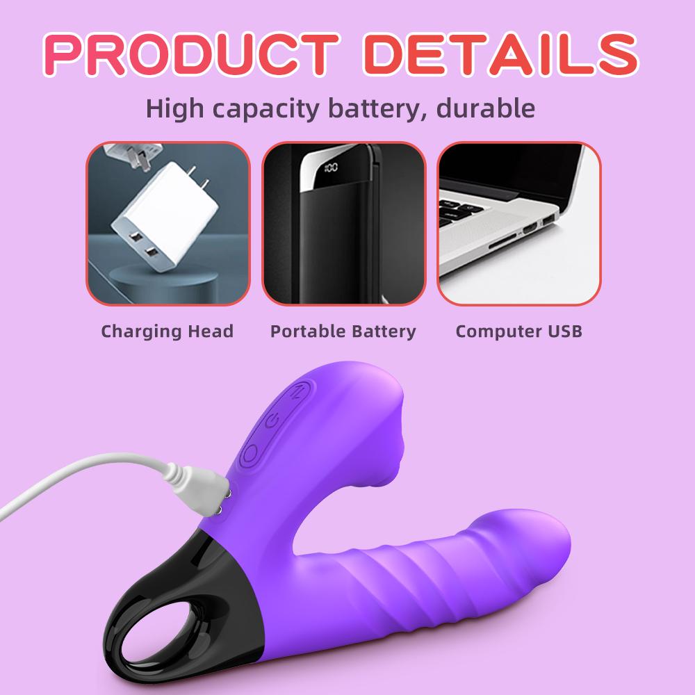 Wibrator wbijający dildo dla kobiet G Spot stymulator łechtaczki zabawki erotyczne łechtaczka pulsujące wibratory żeński sutek masażer waginy