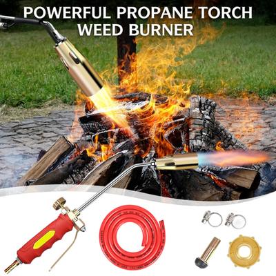 Propane Torch Weed Burner Kit Ergonomic Handle Easy To Install Multifunctional Flamethrower with Flame Control