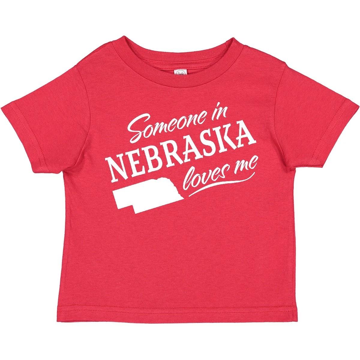 Inktastic Someone In Nebraska Loves Me Toddler T-Shirt State Home Family Kids 160