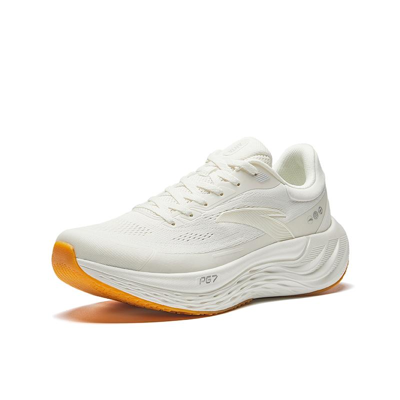Anta Pg7 Low top Casual Running Shoes Men's Ivory White Sneakers 112435546-5