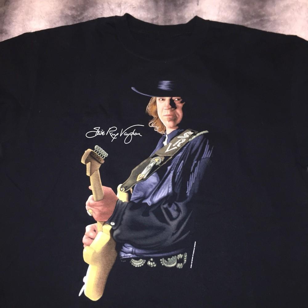 Stevie Ray Vaughan Live Tour T-Shirt Black  Unisex Men S-5XL - Unisex T-Shirt XXL
