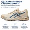 Asics Gel-Flux 4 Punta Redonda Cordones Tela Cuero Sintético Duradero Transpirable Corte Bajo Zapatillas de Running Mujer zapatilla Blanco Azul 1012B632-250