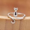 1 Piece Simple Cute Kitten Ring with Open Cat Ears