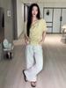 Beuienwaiseutyudio Gray Washed Wide Pants_Yc5Dp14