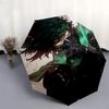 1pc My Hero Academia Izuku Midoriya Theme Outdoor Umbrella - Automatic Opening/Closing, Collapsible 3-Fold Design with Iron Frame - Perfect Gift for F