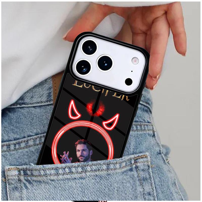 80 Lucifer Tom Ellis Telefoonhoesje voor iPhone 16e 15 14 13 12 17 Pro Max Plus Air 17pro Cover Coque