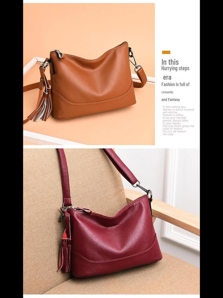 Women's 2022 Fashion Crossbody Bag - Korean Style Soft Leather Shoulder Bag for Middle-aged and Elderly Women
