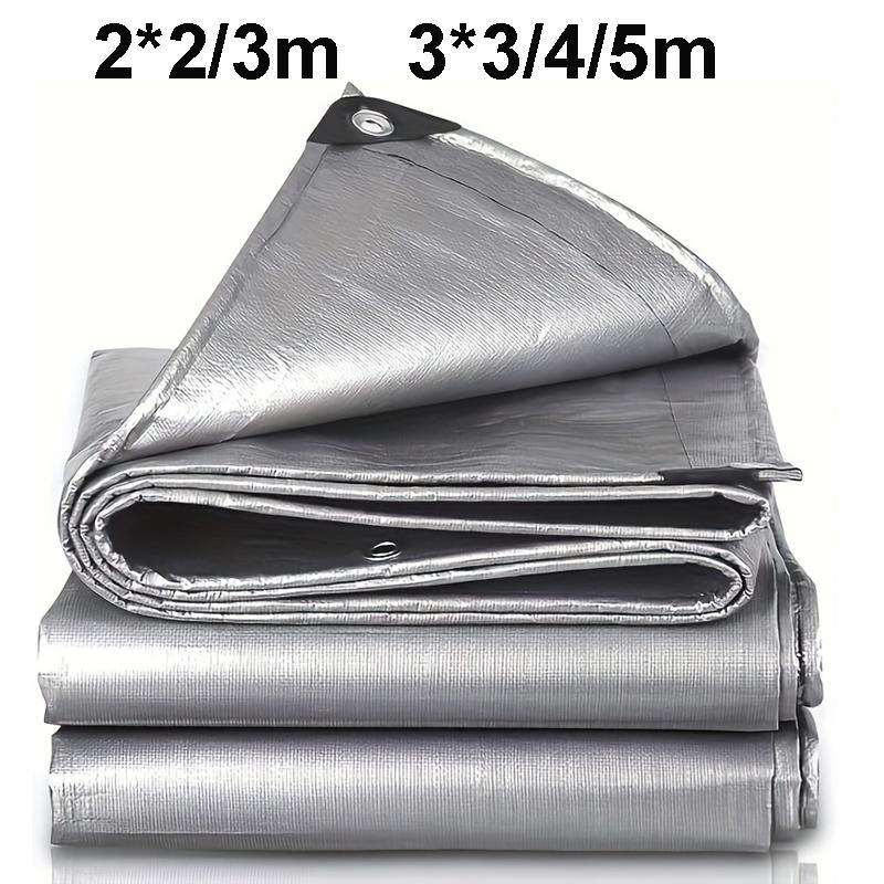 Waterproof Tarpaulin Anti-UV Silver Tarp Multipurpose 2x2m 2x3 3*3 3x4 3mx5 Awning Canopy Rain Cover Outdoor Sunshade Camping